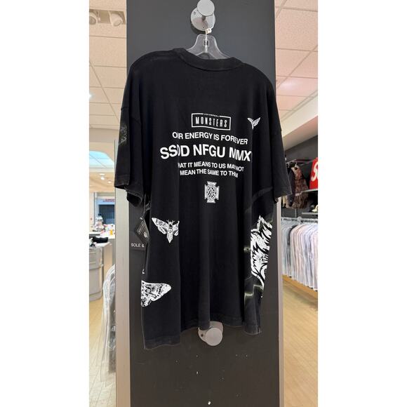 Darc Sport Universal Monsters Frankenstein Side by Side Tee Shirt Halloween - Picture 5 of 6